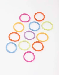 Kids Rainbow Doughnut Hair Elastic Pack