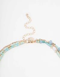 Gold Beaded & Pearl Choker 3-Pack