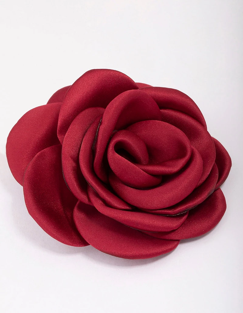 Élastique à cheveux en rosette rouge