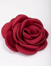 Élastique à cheveux en rosette rouge
