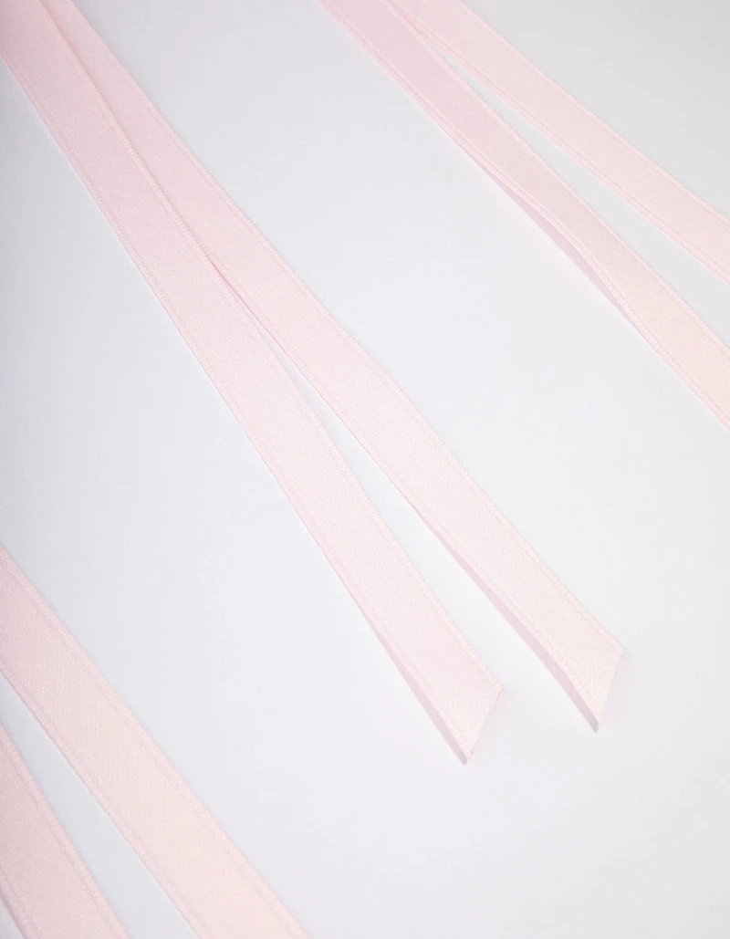 Pink Fabric Wide Skinny Hair Bow Pack