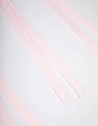 Pink Fabric Wide Skinny Hair Bow Pack