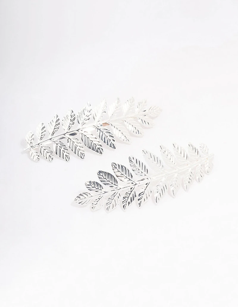 Silver Detailed Vine Hair Clip Pack