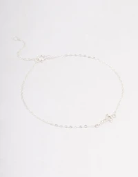 Sterling Silver Horizon Cross Bracelet