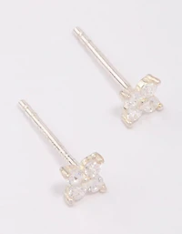 Boucles d’oreilles en fleur en argent sterling