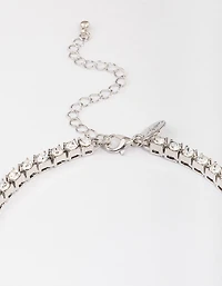 Silver Spark Short Necklace