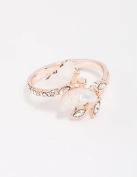 Rose Gold Butterfly Wrap Ring