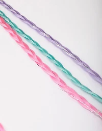 Pince pour extensions de cheveux tressées en forme de lapin pastel pour enfants