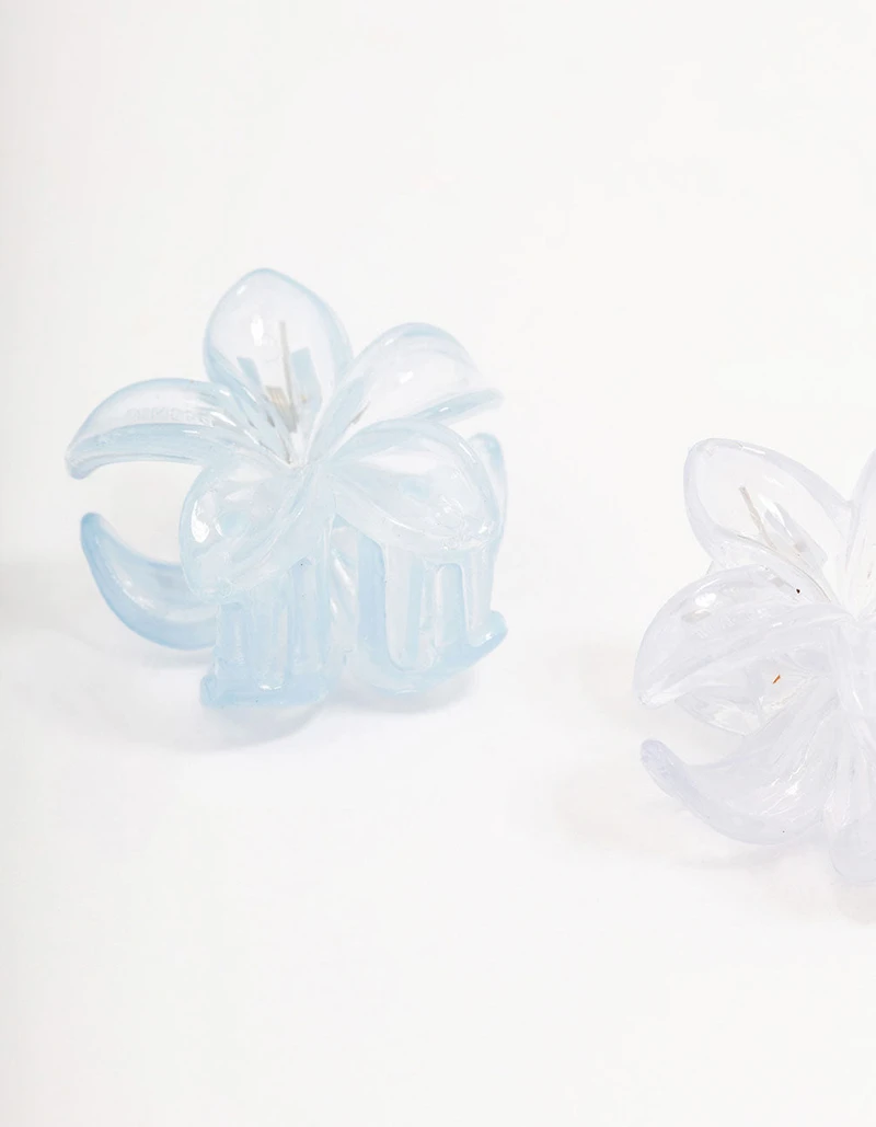 Pastel Mini Tropical Hair Claw 6-Pack