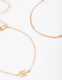 Gold Star & Moon Bracelet Pack