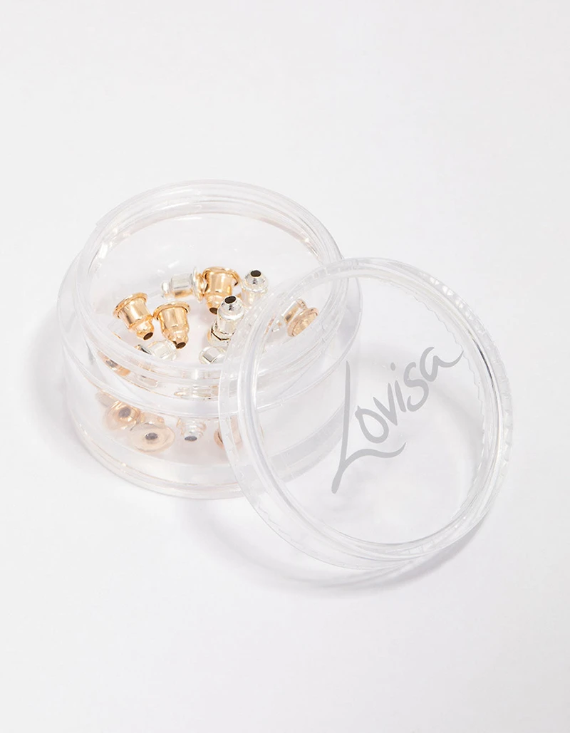 Gold & Silver Mixed Earring Backing Kit