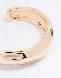 Gold Molten Wrist Cuff