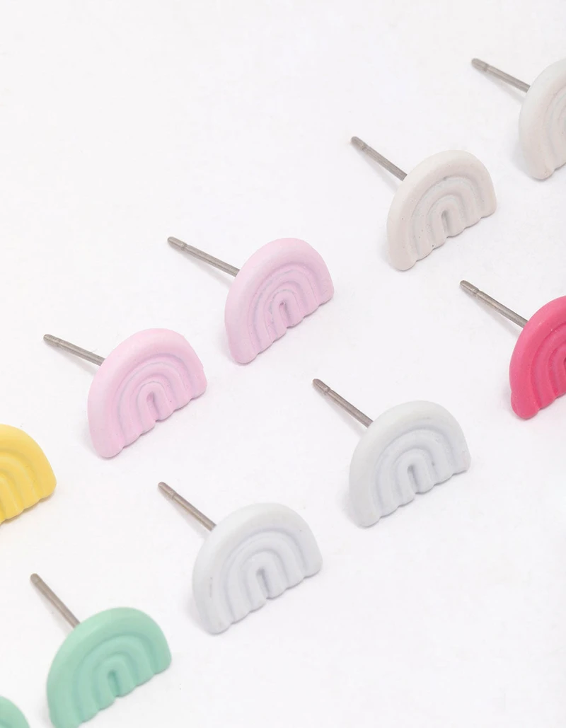 Mini Rainbow Earring 8-Pack