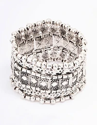 Antique Silver Stretch Bracelet