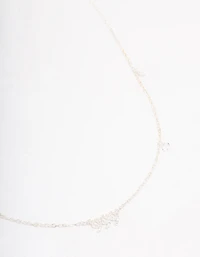 Silver Plated 999 Angel Number Cubic Zirconia Chain Necklace