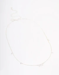 Silver Plated 999 Angel Number Cubic Zirconia Chain Necklace