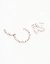 Piercing de nombril en titane Marquise