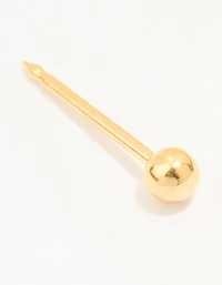 24KT Gold Plated Surgical Stainless Steel 3MM Ball Piercing Stud