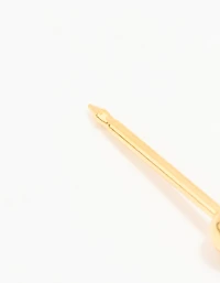 24KT Gold Plated Surgical Stainless Steel 3MM Ball Piercing Stud
