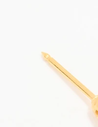 Piercing Piercing Cirgique en acier inoxydable inoxydable doré plaqué or de 3 mm, plaqué 24 KT