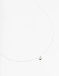 Sterling Silver Mini Puffy Heart Pendant Necklace