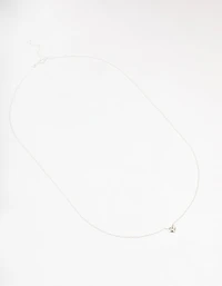 Sterling Silver Mini Puffy Heart Pendant Necklace