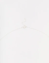 Sterling Silver Bow Pendant Necklace