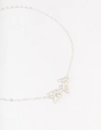 Sterling Silver Butterfly Chain Bracelet
