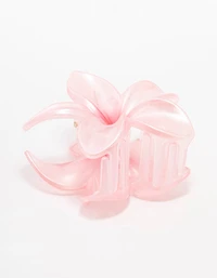 Pink Tropical Hair Claw Clip