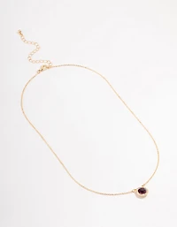 Gold Halo Bohemia  Czech Crystal Necklace