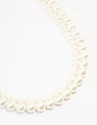 Gold Plated Freshwater Pearl Strand  Necklace
