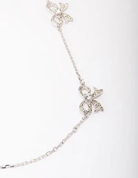 Collier en chaîne à nœud en argent