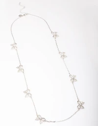 Collier en chaîne à nœud en argent