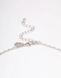 Collier en chaîne à nœud en argent