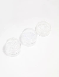 Mixed Silicone Ear Backs 3 Tier Tub