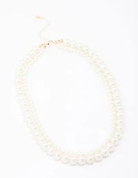 Layered Chunky Pearl Necklace