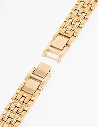 Bracelet de montre chaîne en diamant en or 38/40/41 mm