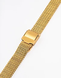 Gold Herringbone Watch Strap 38/40/41 mm