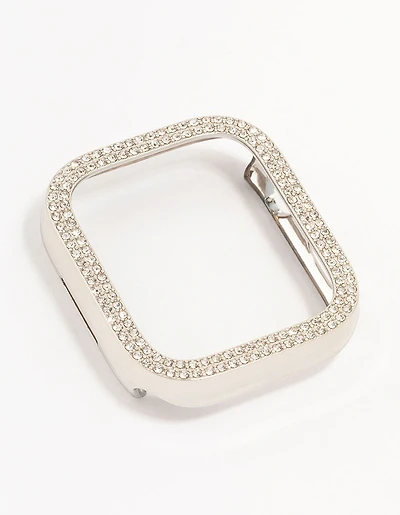 Silver Diamante Encrusted Watch Case 44/45 mm