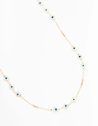 Gold Evil Eye Beaded Waist Chain