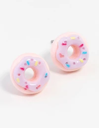 Sprinkle Doughnut Stud Earrings