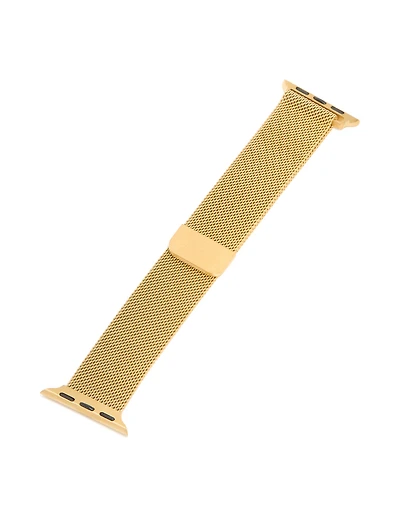 Bracelet de montre en treillis en acier inoxydable plaqué or 38/40/41