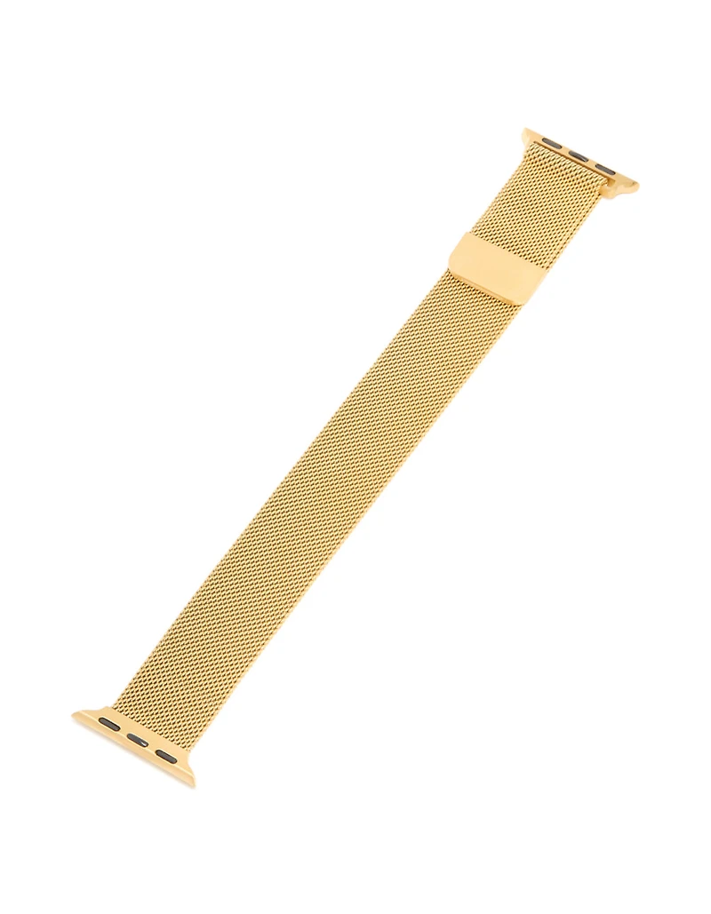 Bracelet de montre en treillis en acier inoxydable plaqué or 38/40/41