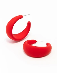 Boucles d’oreilles en forme de cerceau en forme de larme recouvertes de Chubby