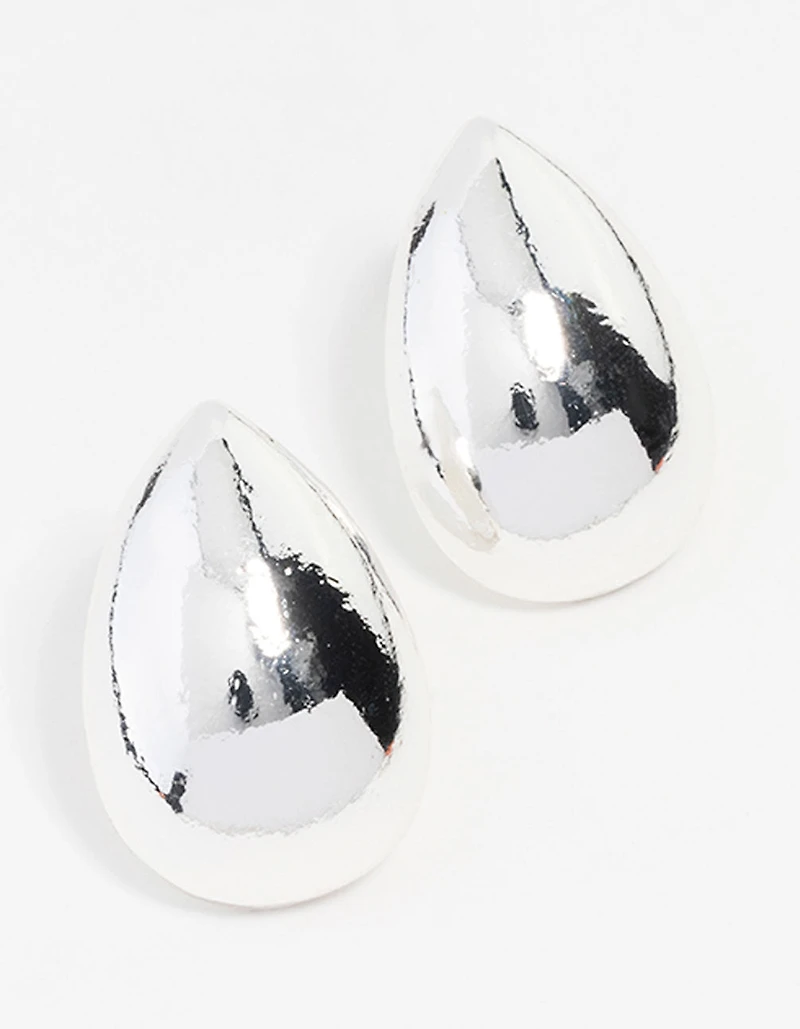Boucles d’oreilles en forme de goutte d’oreilles en argent