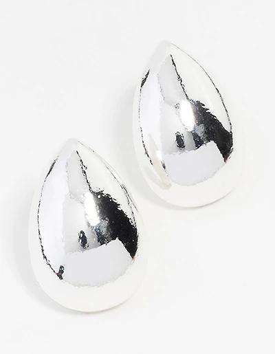 Boucles d’oreilles en forme de goutte d’oreilles en argent