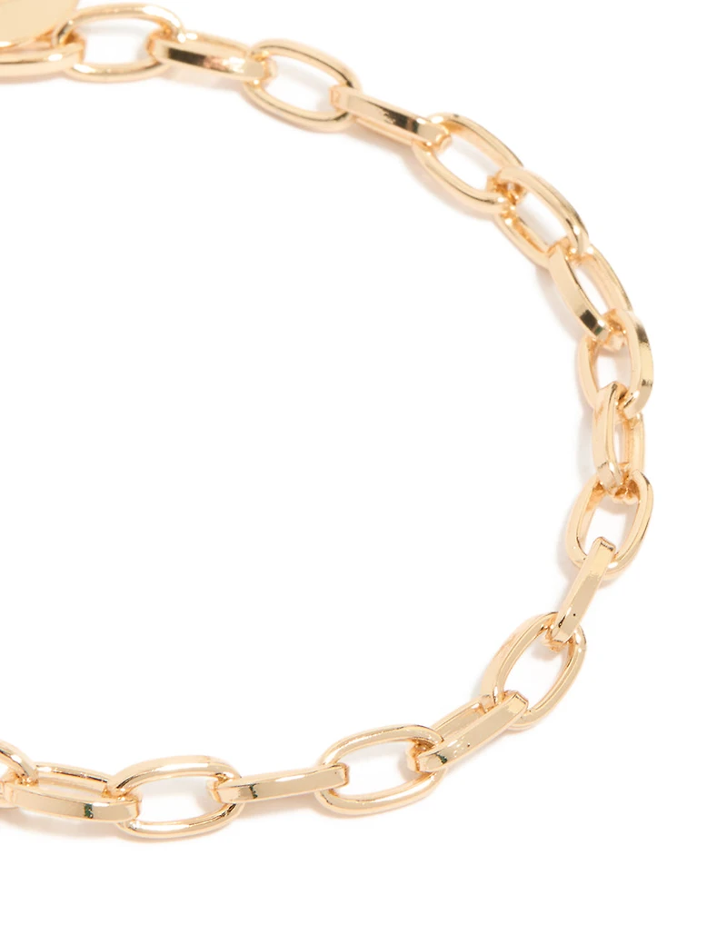 Gold Chain Link & Pearl Bracelets 2-Pack