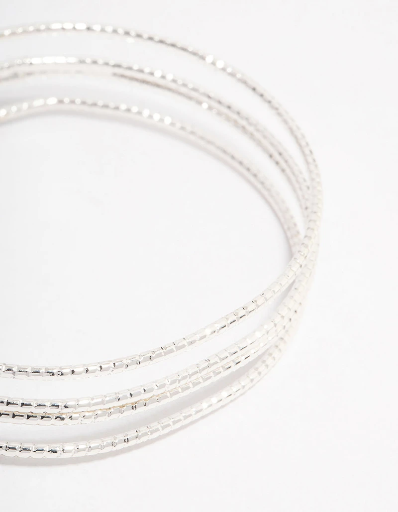 Silver Triple Open Wrist Cuff