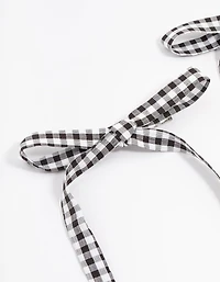Pack 2 nœuds en tissu vichy