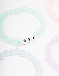 Pastel Beaded Friendship Bracelet 5-Pack
